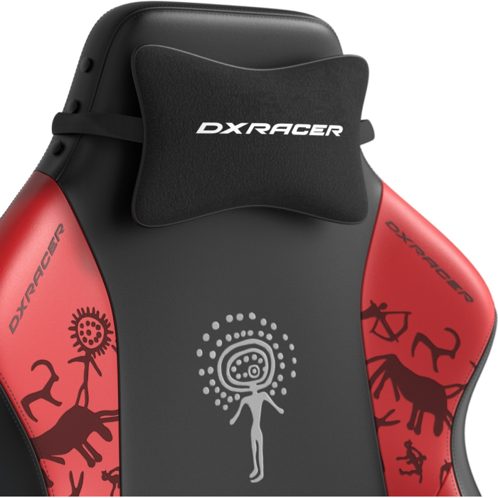 Игровое кресло DXRacer Hammer Steppe edition GC/LHE23LTA/QZQ.NR, черный, красный