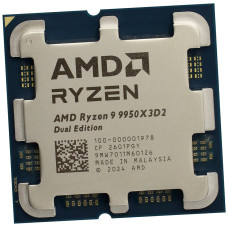 Процессор AMD Ryzen 9 9950X3D2 4,3ГГц (5,6ГГц Turbo) 16C/32T 192MB L3 200W AM5 OEM 100-000001978