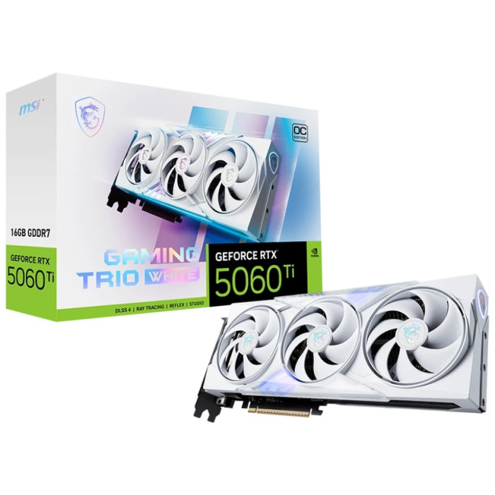 MSI GeForce RTX 5060 Ti 16G GAMING TRIO OC WHITE 16 Гб