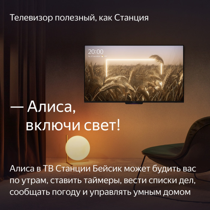 Яндекс Бейсик с Алисой YNDX-00077 165 см черный