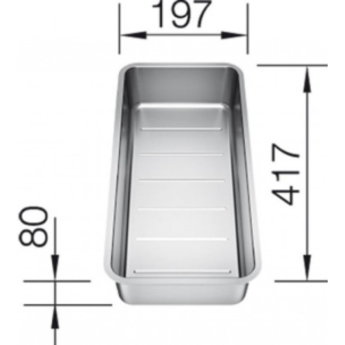 Коландер для мойки Blanco 227692 41.7x19.7 см