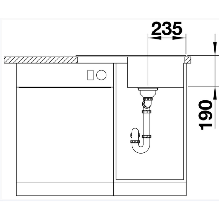Кухонная мойка BLANCO Zia 45 S Compact белый (524725)
