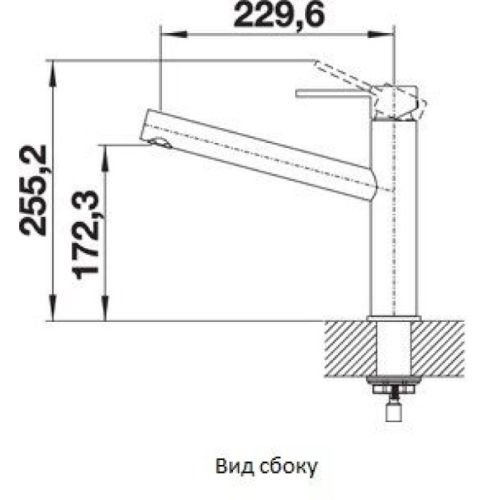 Смеситель для кухни Blanco Ambis нержавеющая сталь (523118), нержавеющая сталь, цвет серебристый