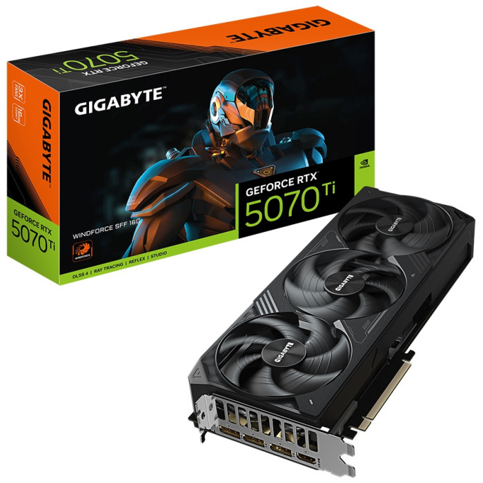 GIGABYTE (GV-N507TWF3-16GD) RTX5070Ti WINDFORCE 16G 16 Гб