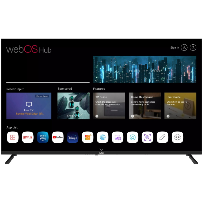 Artel A50MQA800 127 см черный