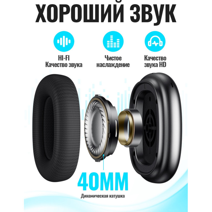 Наушники Hoco W65 Plus черный