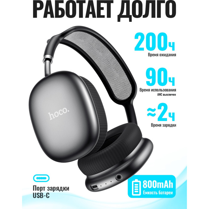 Наушники Hoco W65 Plus черный