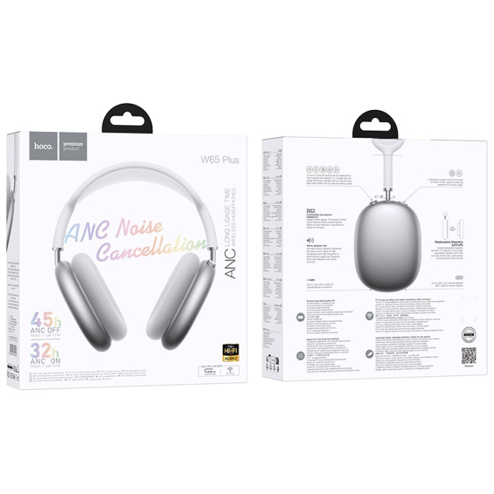 Наушники Hoco W65 Plus белый