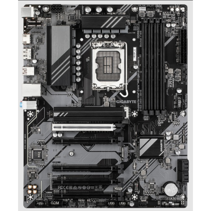 Материнская плата GIGABYTE B760 DS3H GEN5, LGA1700, B760, 4xDDR5, PCIe5.0, HDMI+DP, 2xM.2, ATX