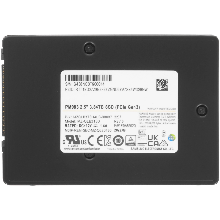 SSD Samsung MZQLB3T8HALS-00007 3840 Гб
