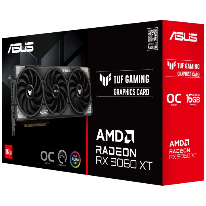 ASUS TUF-RX9060XT-O16G-GAMING 16 Гб