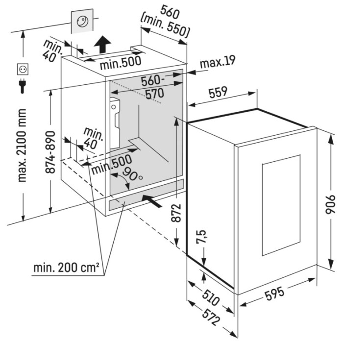 Liebherr EWTgb 1683 черный