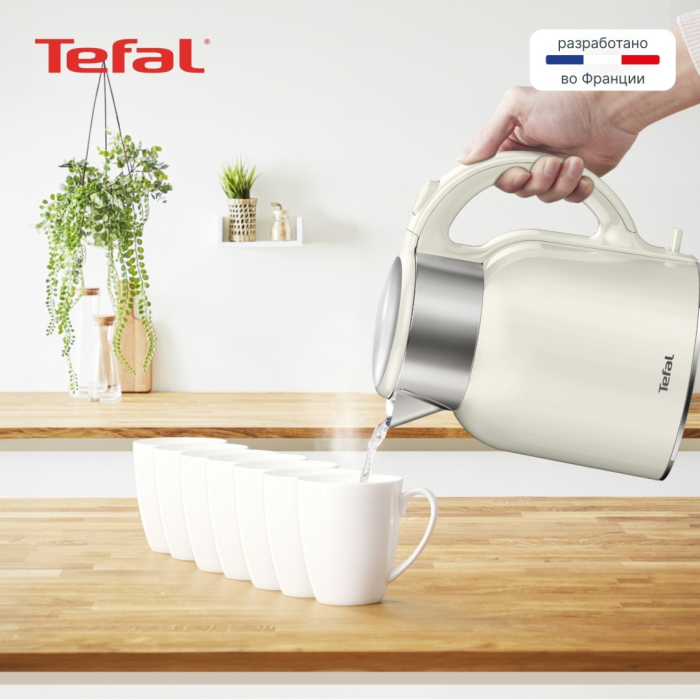 Электрочайник Tefal Thermo Protect XL KO-190AE0 бежевый