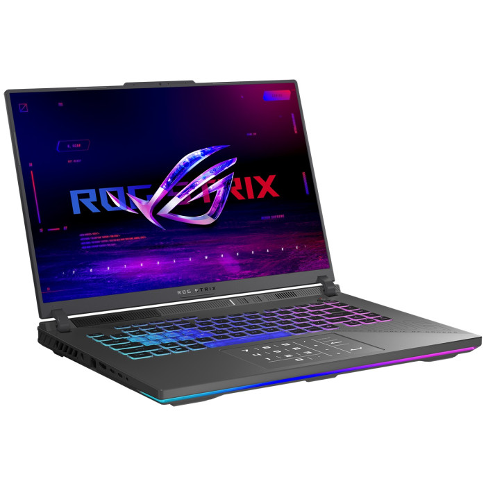Ноутбук Asus 90NR0NJ7-M00AZ0 ROG Strix G16 G614PR-RV010W 16' WUXGA(1920x1200) IPS 165Hz/AMD Ryzen 9 8940HX up to 5.3GHz (16C)/16GB/512GB/NVIDIA GeForce RTX5070 Ti 12GB/Wi-Fi 6E/BT5.3/1080P FHD Camera/4Zone RGB BKLT/Windows 11 Home/1Y/Eclipse Gray
