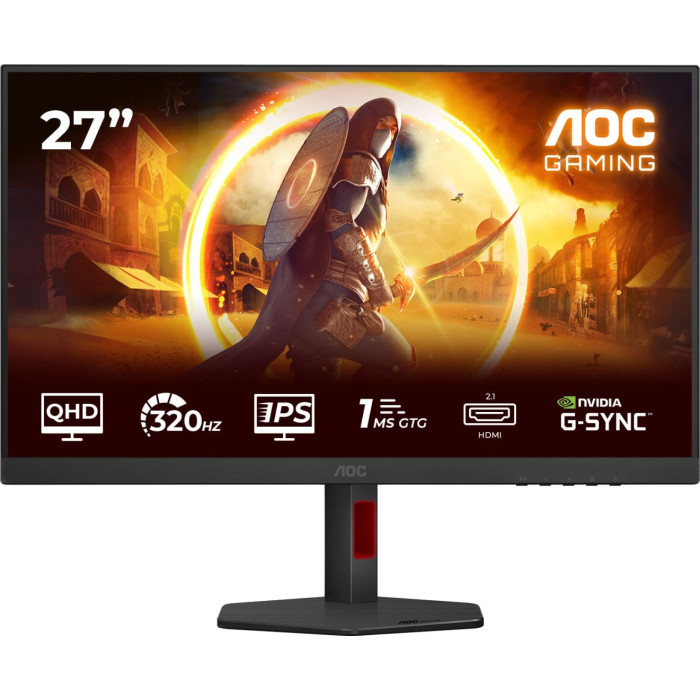 Монитор Игровой 27' AOC Q27G4SRU/01 IPS 2560x1440 320Hz 1ms 450cd/m 1000:1 2xHDMI 1xDP 2Wx2 Black