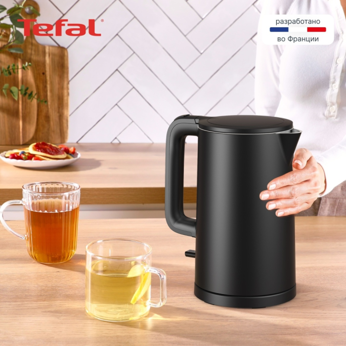 Электрочайник Tefal Thermo Protect KO1408E0 черный
