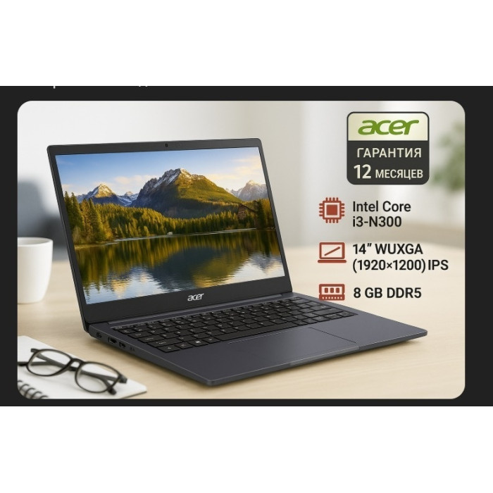 Acer Aspire Go 15 AG15-51P 15.3' / 8 Гб / SSD 512 Гб / Без ОС / NX.J4ZER.001