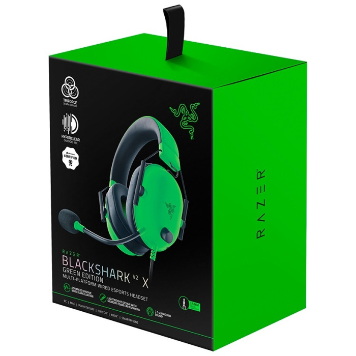 Гарнитура Razer Blackshark V2 X - Green<br>41026
