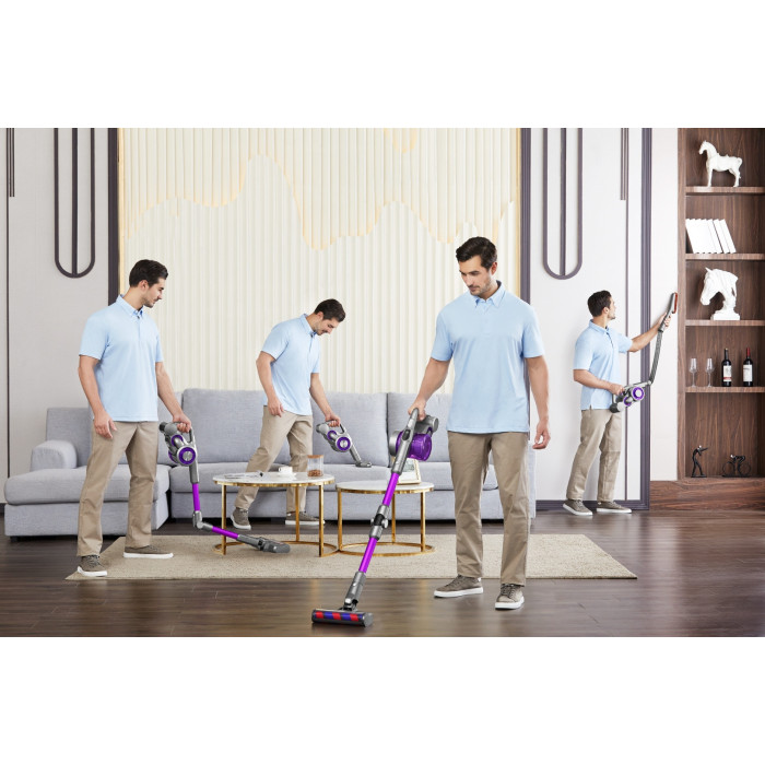 JIMMY JV85 Pro серый, фиолетовый