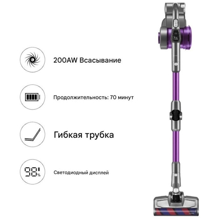 JIMMY JV85 Pro серый, фиолетовый