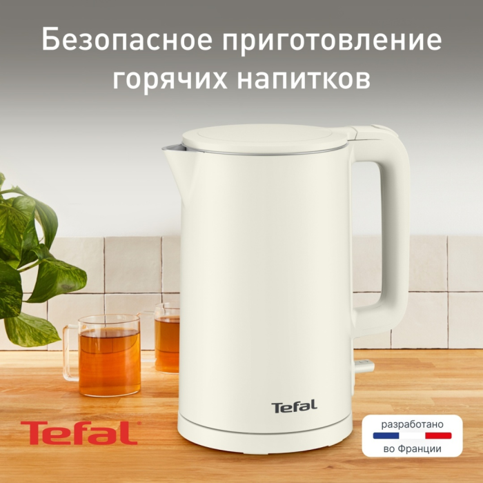 Электрочайник Tefal Thermo Protect KO140AE0 белый