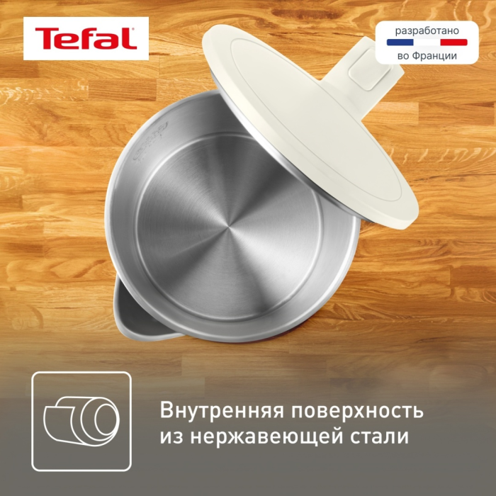 Электрочайник Tefal Thermo Protect KO140AE0 белый