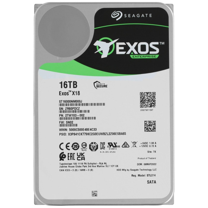HDD Seagate ST16000NM001J 16000 Гб