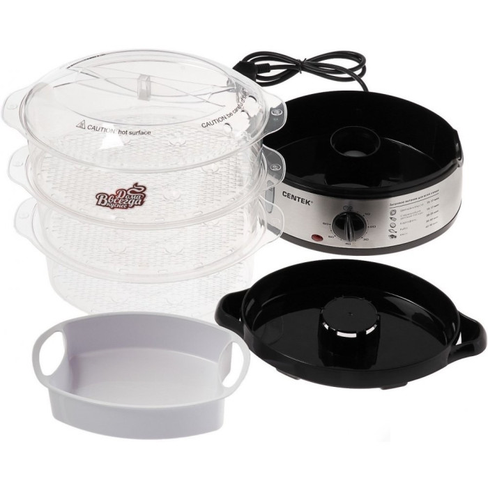 CENTEK CT-1457 прозрачный, серебристый, черный