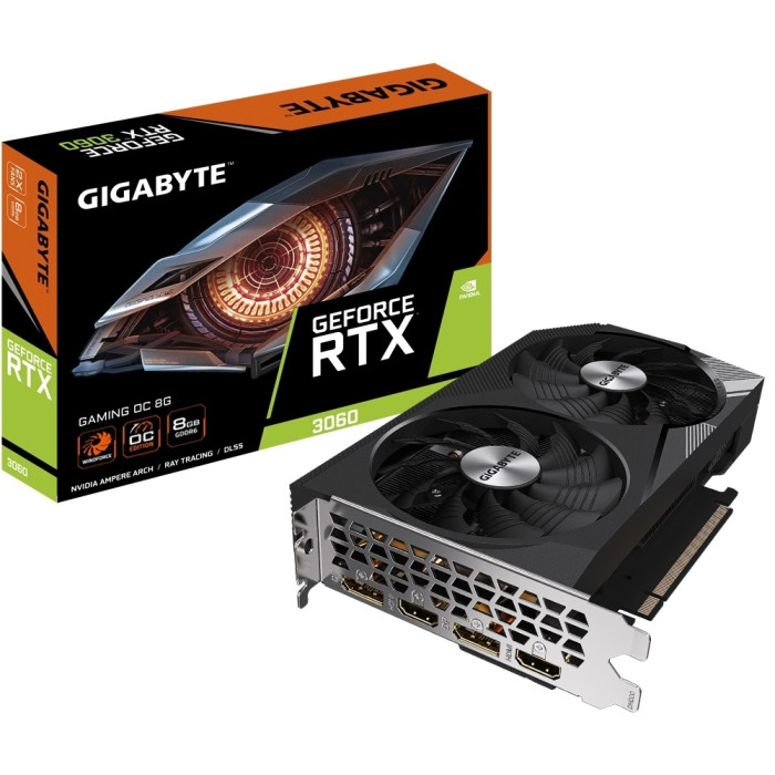 GIGABYTE GeForce RTX 3060 GAMING OC GV-N3060GAMING OC-8GD) 8 ГБ