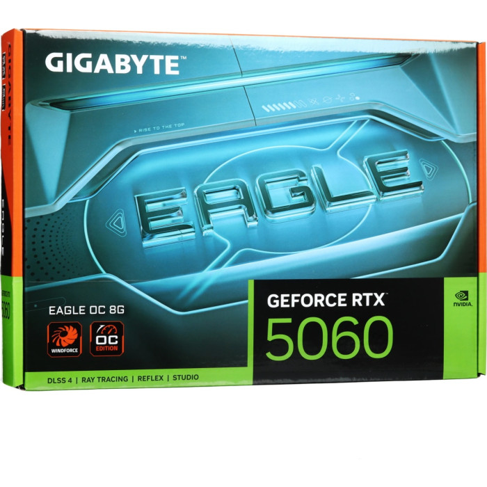 Видеокарта Gigabyte GV-N5060EAGLE OC-8GD 1.0 8Gb GDDR7, 128 Bit, HDMI, DP, BOX<br>328976