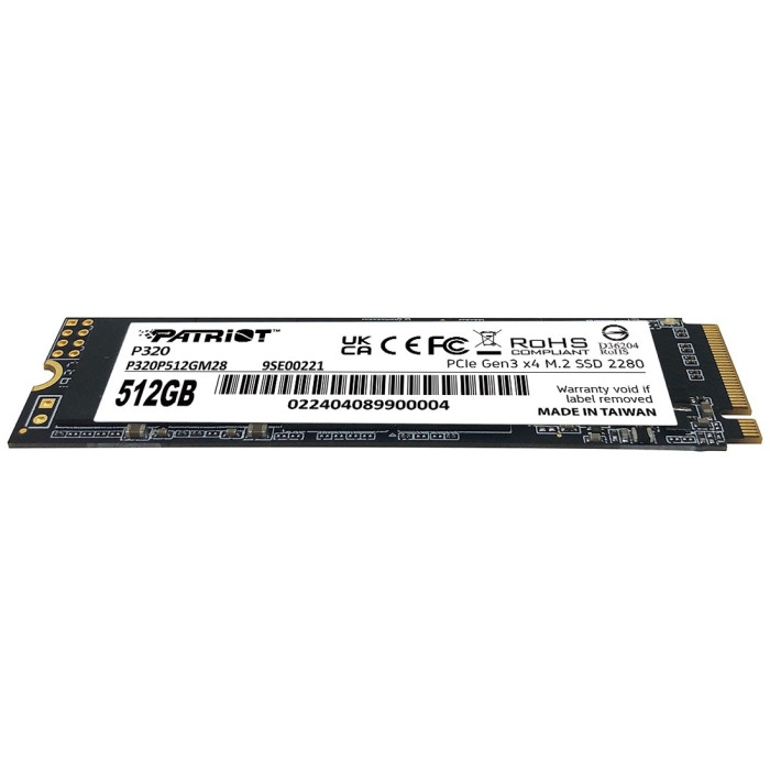 Твердотельный накопитель SSD Patriot P320 512GB M.2 NVMe PCIe 3.0x4<br>74217