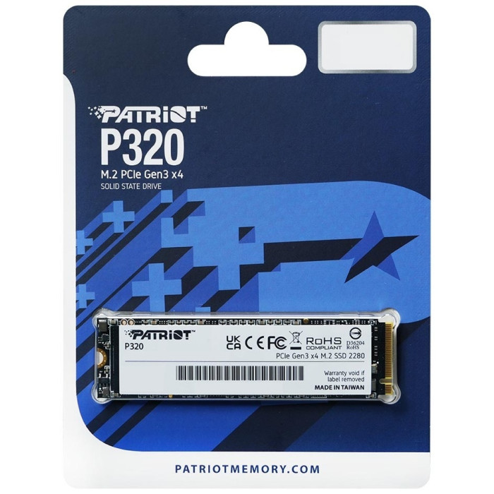 Твердотельный накопитель SSD Patriot P320 1TB M.2 NVMe PCIe 3.0x4<br>74218