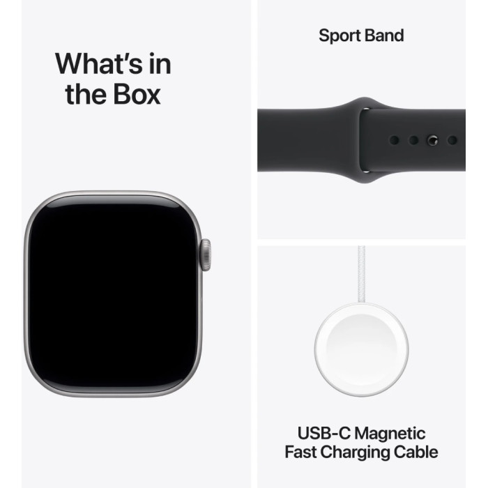 Apple Series 11 M/L 46 мм серый-черный
