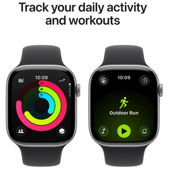 Apple Series 11 M/L 46 мм серый-черный