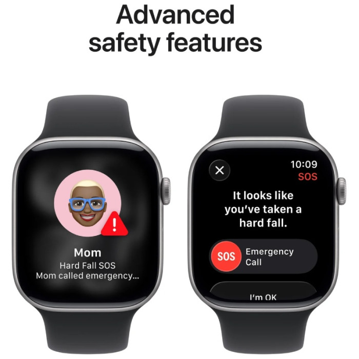 Apple Series 11 M/L 46 мм серый-черный