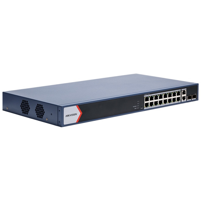 Hikvision DS-3E1520P-EI/M Коммутатор 16-портовый PoE