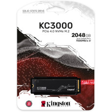 Kingston 2048GB, M.2 2280, PCIe 4.0 NVMe, Read/write: 7,000 / 7,000MB/s, Random 4K read/write: up to 1,000K/1,000K IOPS<br>