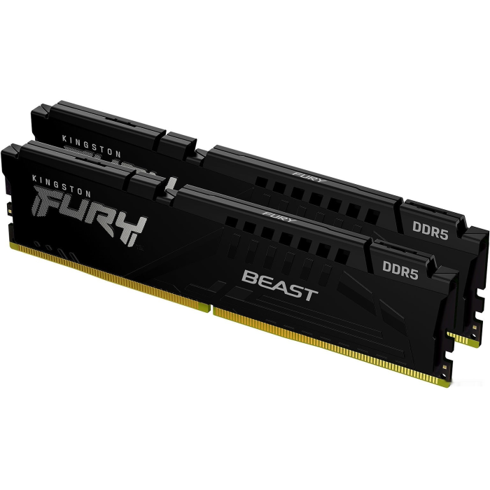 Kingston DRAM 32GB 5600MT/s DDR5 CL40 DIMM (Kit of 2) FURY Beast Black XMP