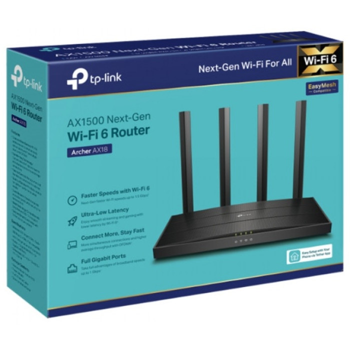 Wi-Fi роутер TP-LINK Archer AX18