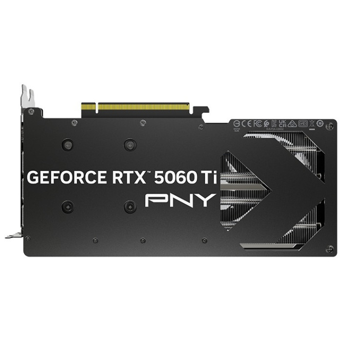 PNY Video Card GeForce RT 5060 Ti 16GB GDDR7 Memory Dual Fan GPU 3x Display Port 1x HDMI 4608 CUDA Cores 180 W Max Power Consumption<br>
