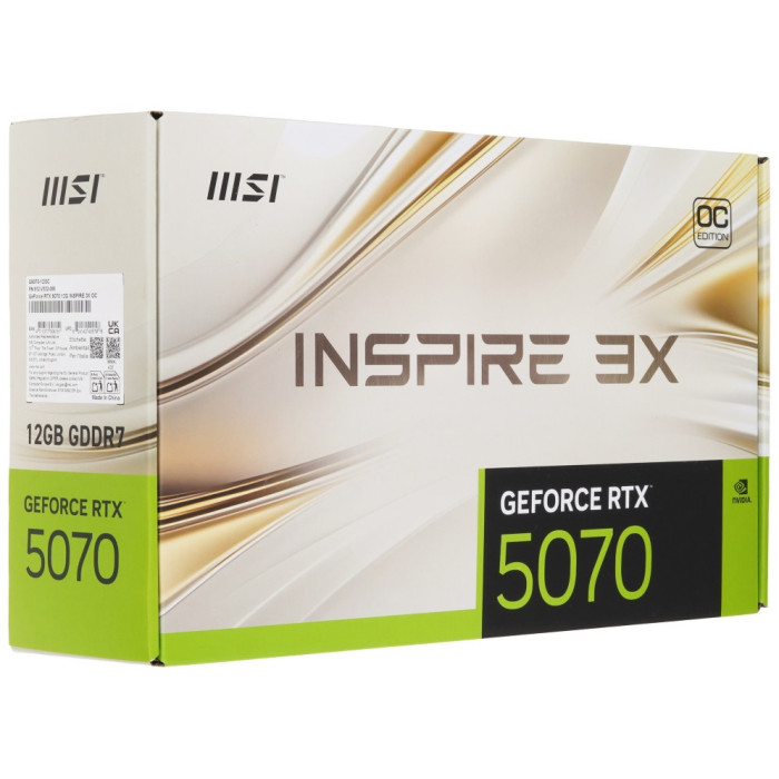 MSI MSI GeForce RTX 5070 INSPIRE 3X OC 12 Гб