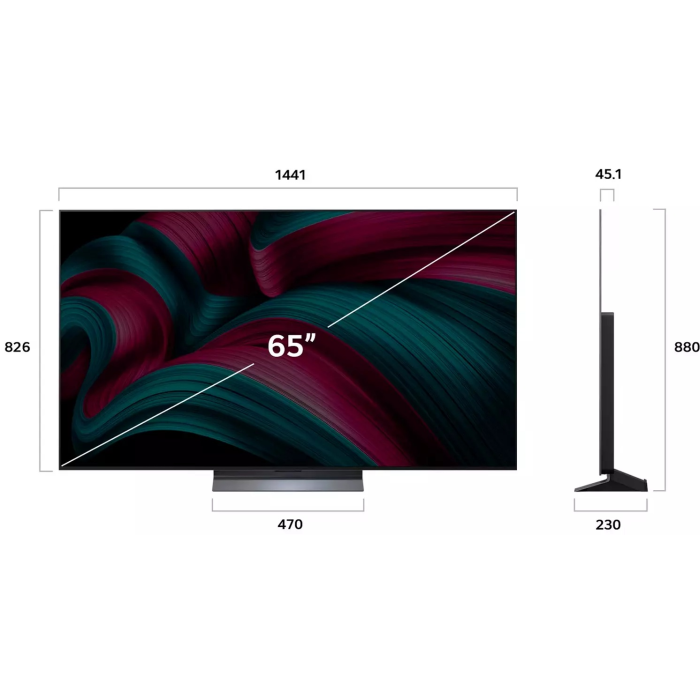 LG OLED65C5RLA 165 см черный