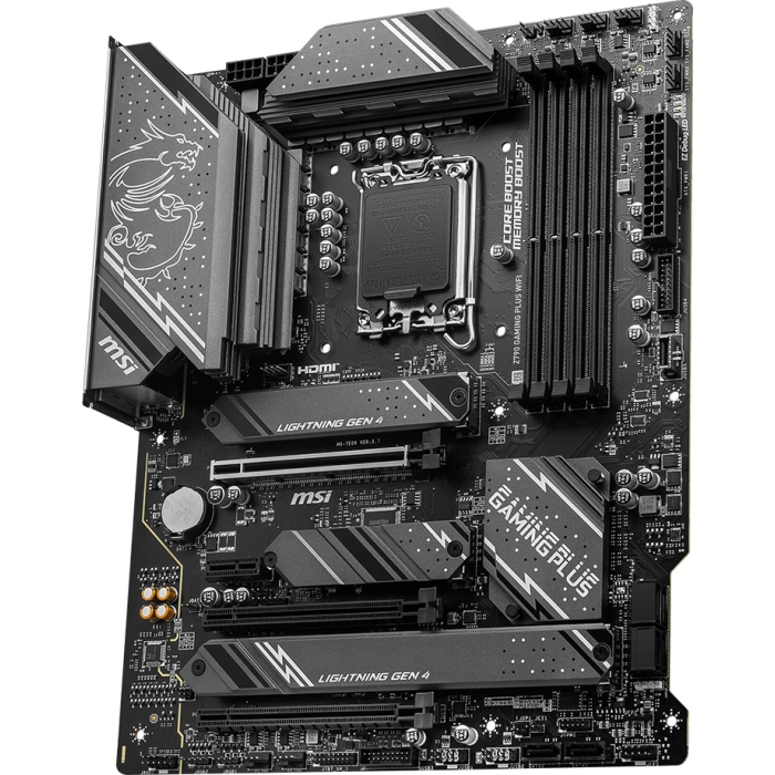 Материнская плата MSI Z790 GAMING PLUS WIFI LGA1700 4xDDR5 6xSATA3 RAID 4M.2 HDMI DP ATX
