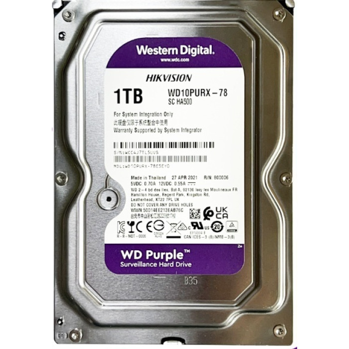 HDD Western Digital WD10PURX 1000 ГБ