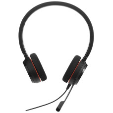 JABRA EVOLVE 20 MS Stereo USB Headband Special Edition Noise cancelling, USB connector, with mute-button and volume control on the cord, with leatherette ear cushion, Microsoft optimized<br>