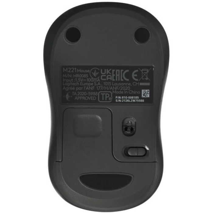 Logitech Wireless Mouse M221 черный