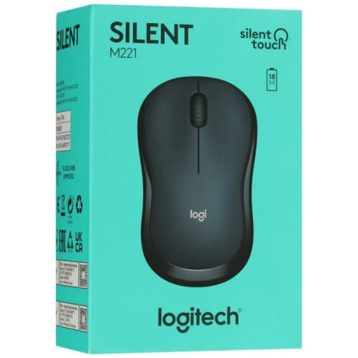Logitech Wireless Mouse M221 черный