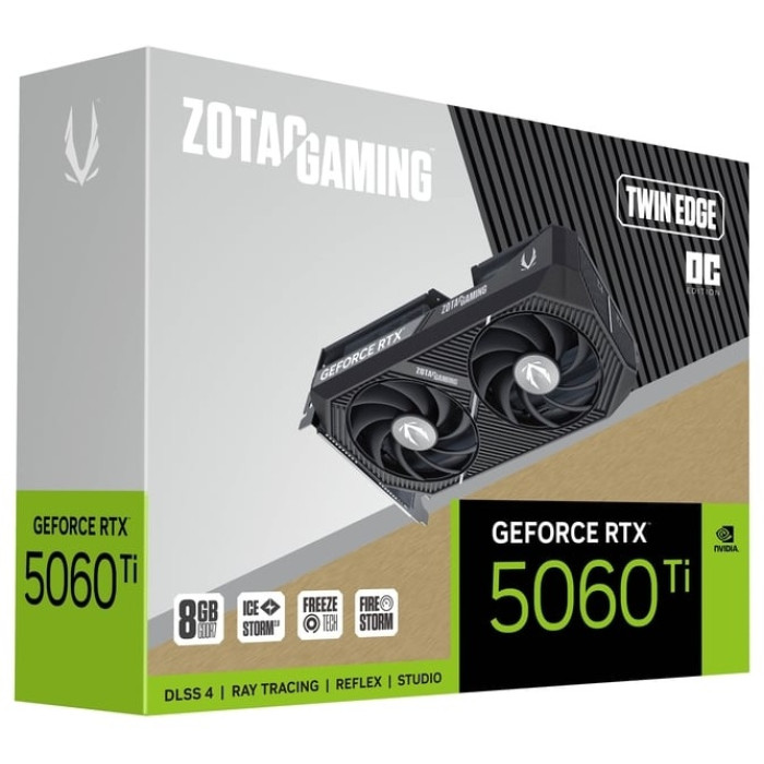 ZOTAC GAMING GeForce RTX 5060 Ti 8 ГБ Twin Edge OC ZT-B50610H-10M 8 Гб