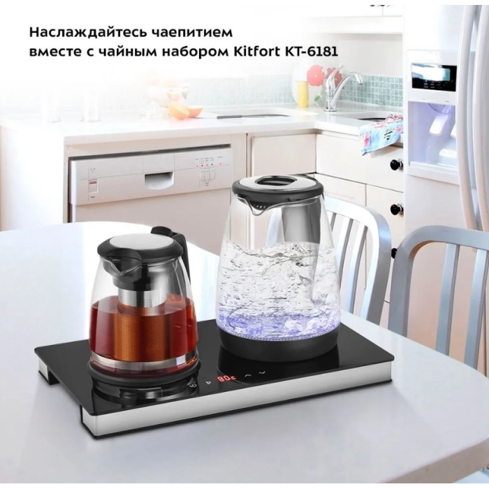 Электрочайник Kitfort КТ-6181 черный