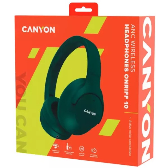 Наушники Canyon OnRiff 10 ANC (CNS-CBTHS10GN) зеленый